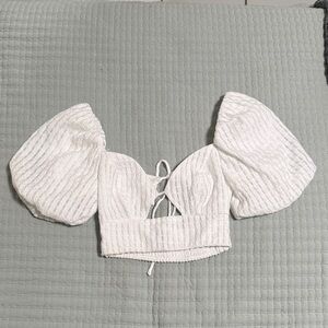 Windsor White Puff Sleeve Blouse